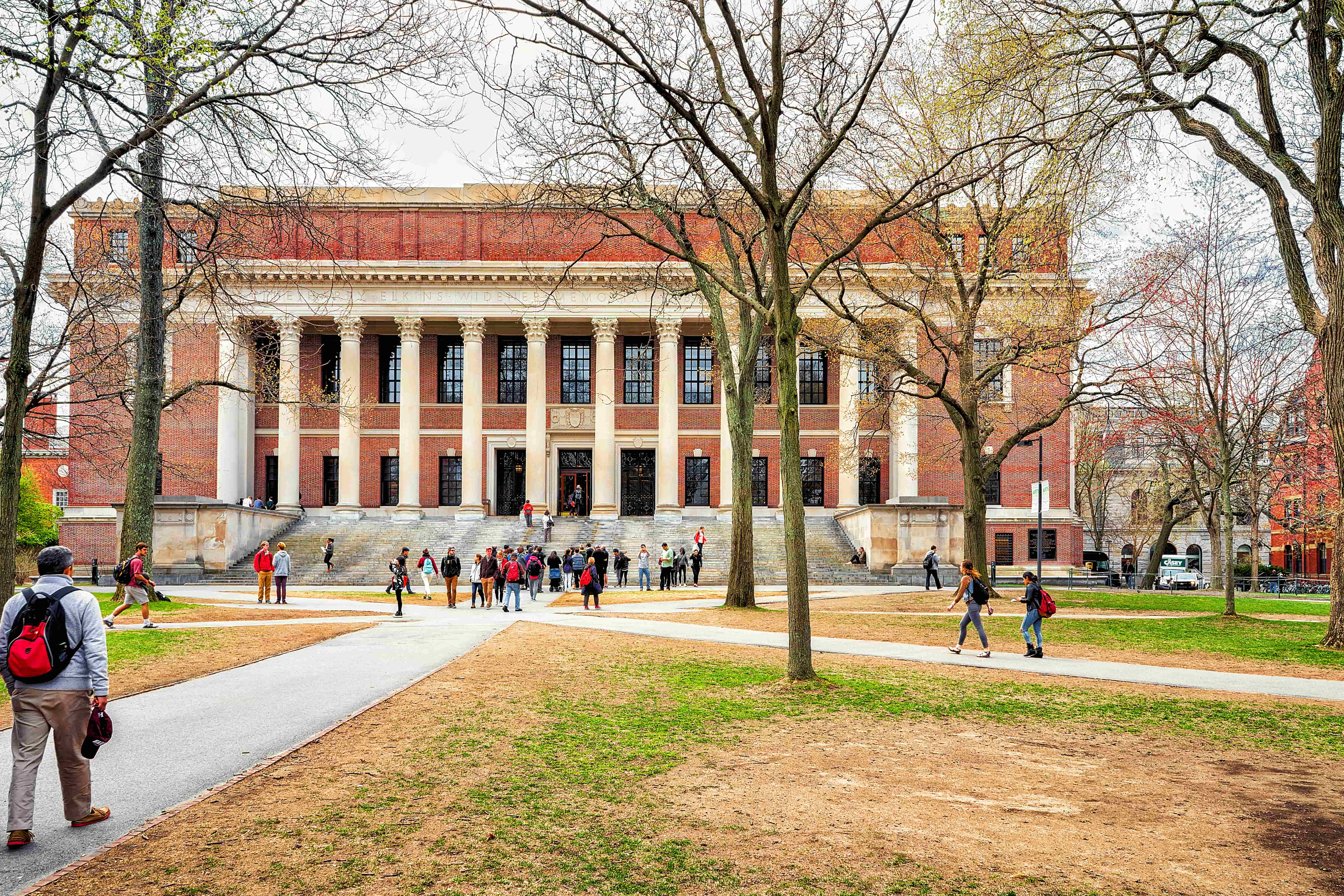 Harvard University Library yard